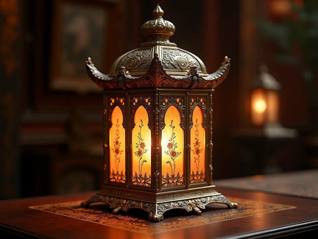 فانوس أندلسي مستوحى من العمارة الإسلامية